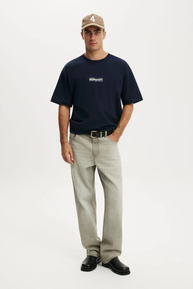 Cotton On  Box Fit Text T-Shirt  | Best Price UAE