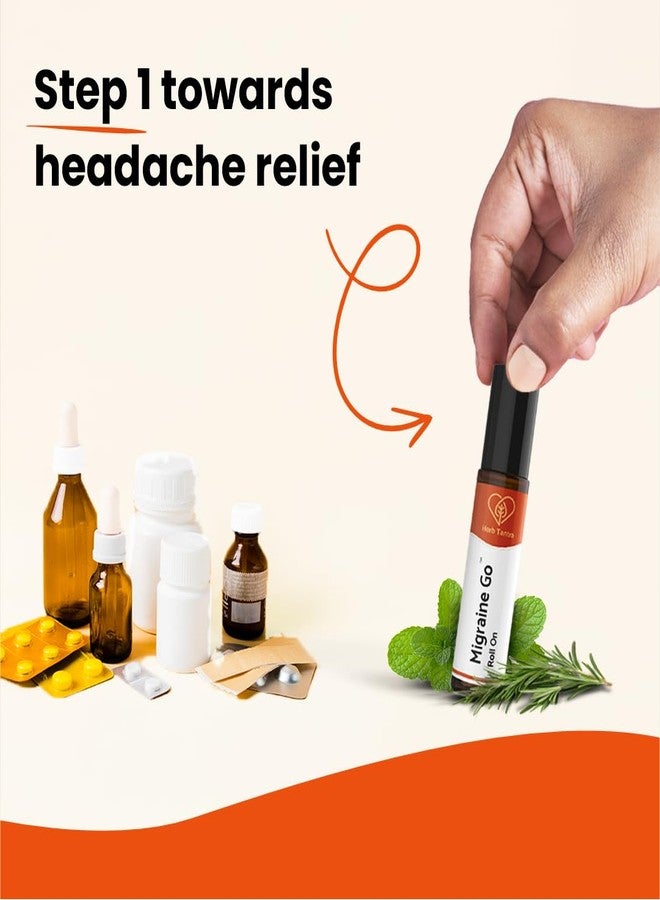 هيرب تانترا ميجرين جو رول أون لتخفيف الصداع النصفي والصداع العام | يحتوي على زيت الأوكالبتوس والنعناع | طبيعي 100% | سهل الاستخدام | مريح | عبوة من قطعتين، 9 مل - Image 5
