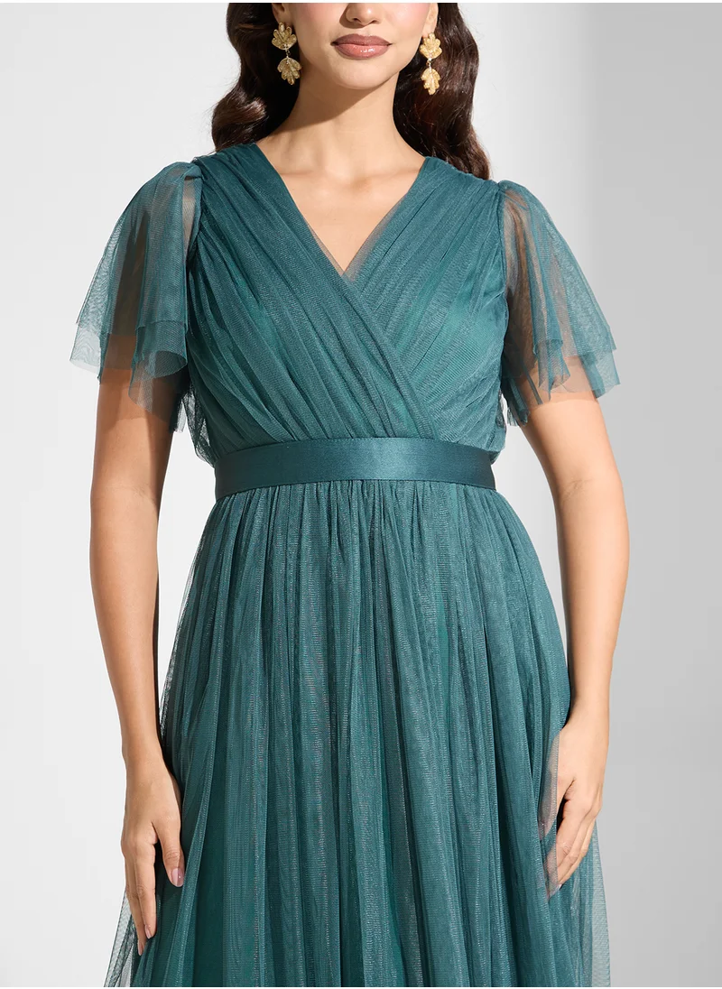 انايا ويذ لوف Tie Detailed Wrap Dress