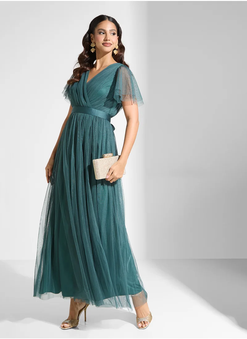 انايا ويذ لوف Tie Detailed Wrap Dress