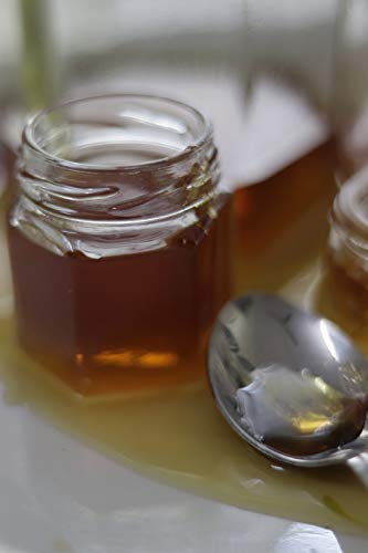 GLAZZURE Glazzure Cute Hexagonal 50 Grams Airtight Glass Jar Containers for Honey Spices Other Kitchen Items with Rust Proof Silver Color Caps Set of 12  - Image 4