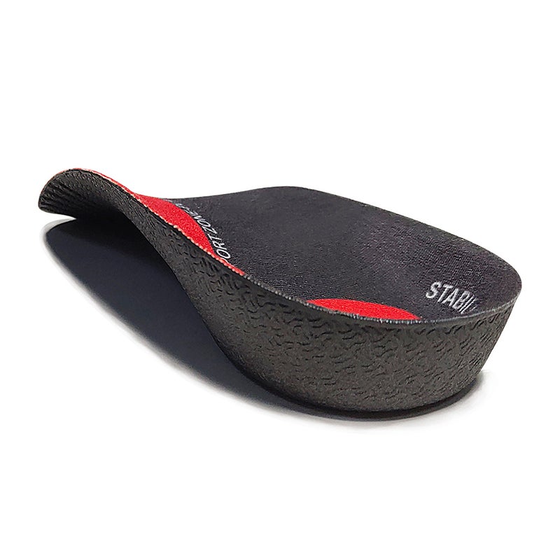 1 Pair Unisex Arch Insole Heel Support Shoes Cushion Plantar Fascia Insole Shock-absorbing Shoe Pads for Women Men Use (Size S 35-38 Black+Red) - Image 2