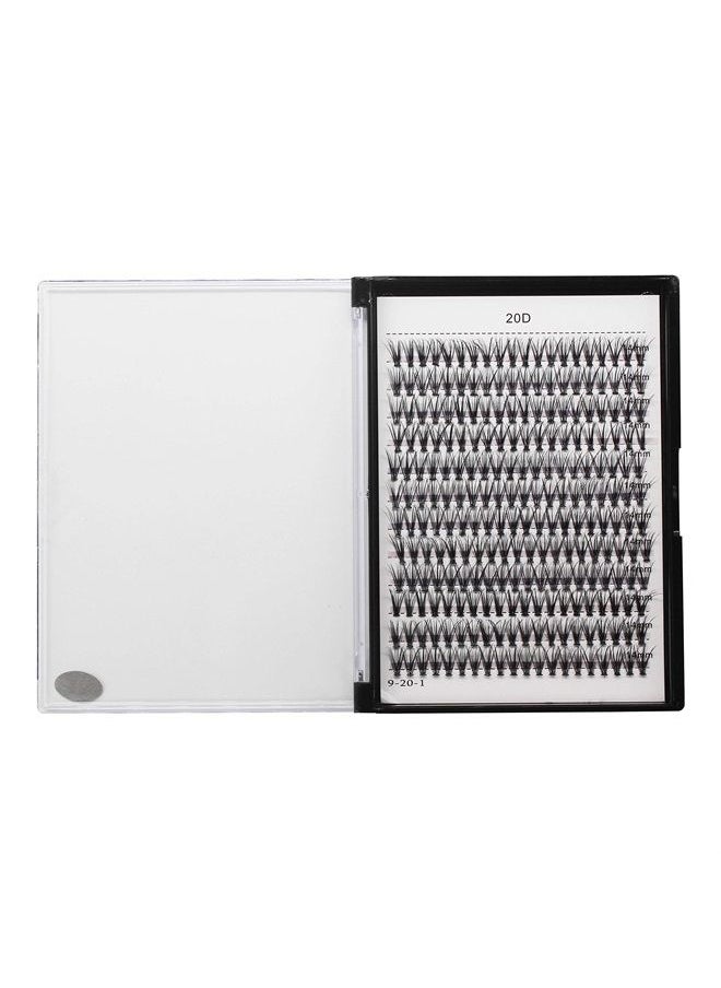 Bodermincer 240pcs C Curl 20D Cluster Eyelashes 0.07mm 20D-8mm to 20D-20mmTo Choose Professional Makeup Individual Cluster Eye Lashes False Lasehs Cluster Wholesale Bulk (20D-14mm)  - Image 2