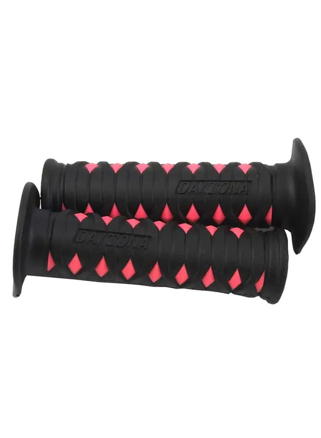 Orange 22mm Motorcycle Handlebar Grip Ergonomic Design Enhanced Control Stability - Image 3