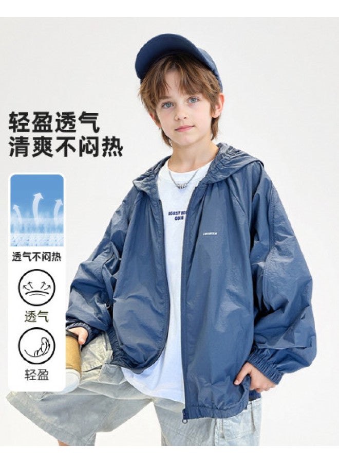 Bumblebee Boys' Summer Thin Jacket 2025 New Collection, Comfortable & Breathable Outdoor Sun Protection Top For Big Kids, Trendy Style - Image 1