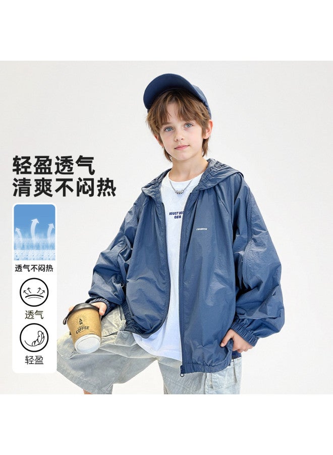 Bumblebee Boys' Summer Thin Jacket 2025 New Collection, Comfortable & Breathable Outdoor Sun Protection Top For Big Kids, Trendy Style - Image 2