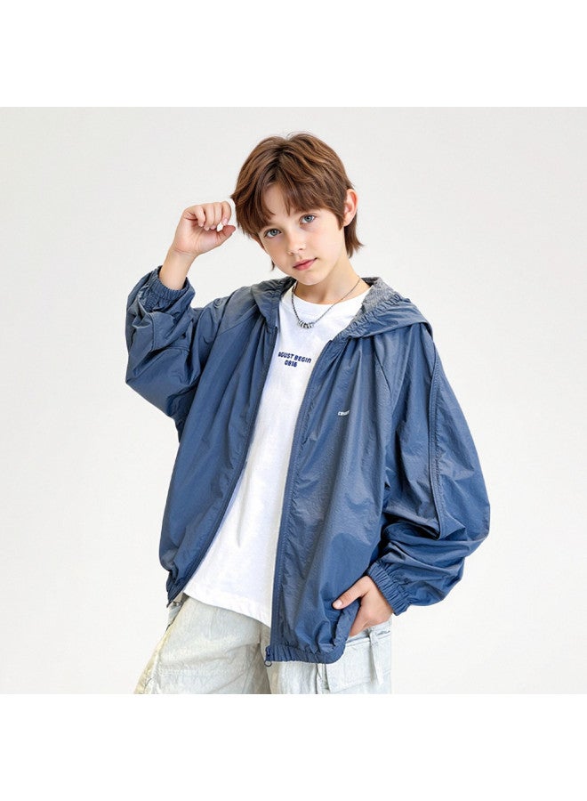 Bumblebee Boys' Summer Thin Jacket 2025 New Collection, Comfortable & Breathable Outdoor Sun Protection Top For Big Kids, Trendy Style - Image 5