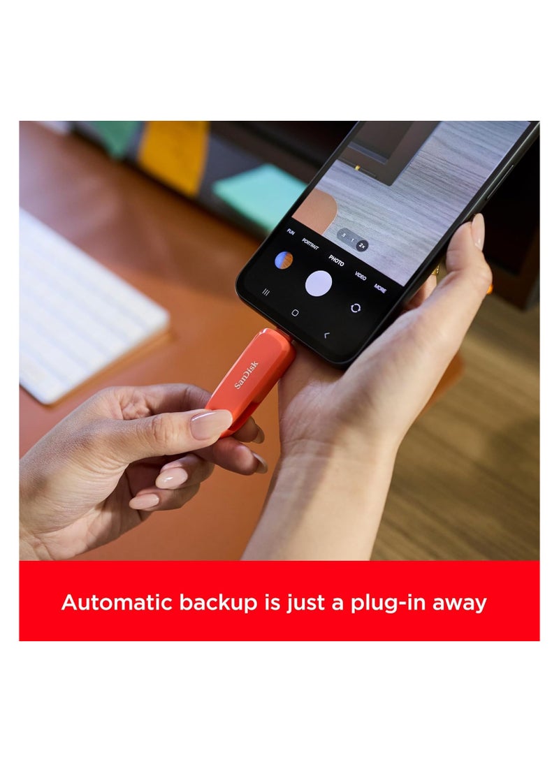 sandisk 512GB Phone Drive for Android - The 2-in-1 USB for Smartphones, Tablets, and Computers - Thumb Drive with USB Type-C and Type-A Connectors - SDDDC6-512G-G46 - Image 4