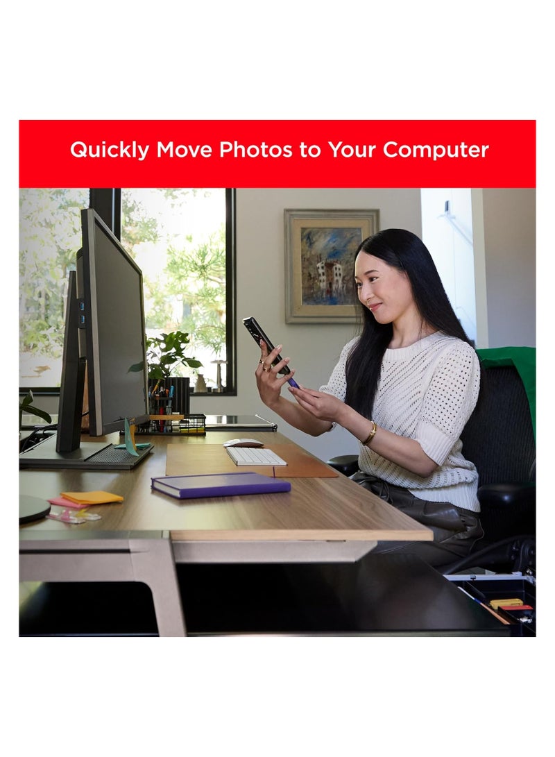 sandisk 512GB Phone Drive for Android - The 2-in-1 USB for Smartphones, Tablets, and Computers - Thumb Drive with USB Type-C and Type-A Connectors - SDDDC6-512G-G46 - Image 3