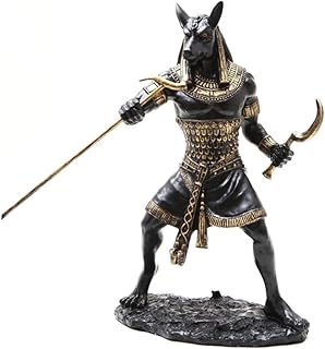 PTC PTC 10 Inch Seth Fighting Warrior Egyptian Mythological Statue Figurine,Black and Gold  - Image 1