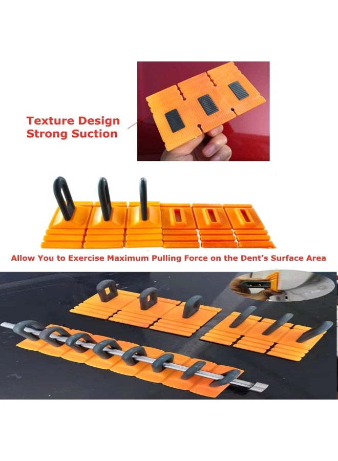 Generic 3PCSCar Dent Repair Tools Heavy Duty Paintless Repair Removal Tools Strong Dent Puller Handle Lifter Glue Tabs Powerful Body Repair Dent Remover Tool Kit for Car Dent Repair (Yellow)  - Image 4