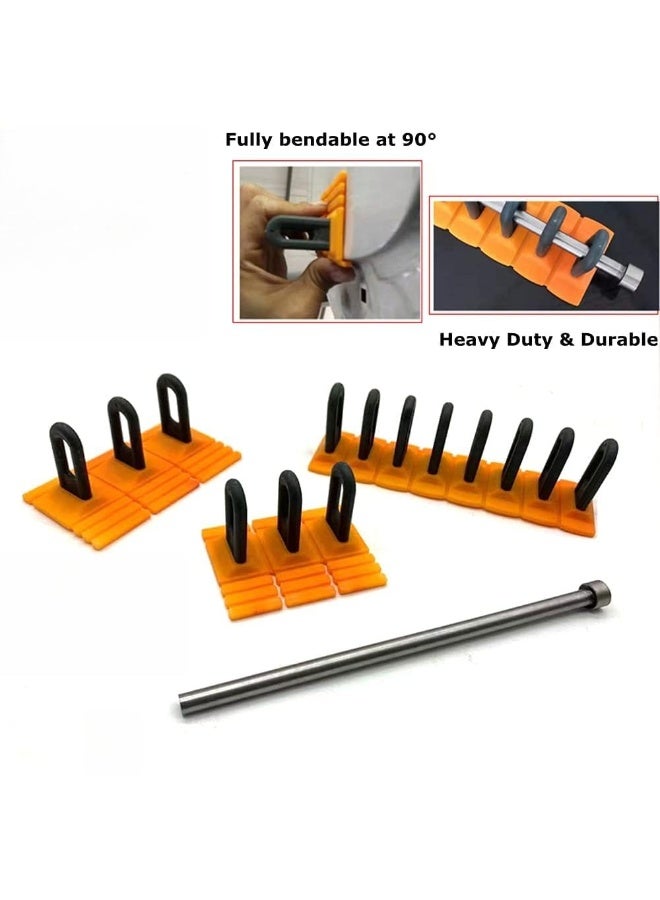 Generic 3PCSCar Dent Repair Tools Heavy Duty Paintless Repair Removal Tools Strong Dent Puller Handle Lifter Glue Tabs Powerful Body Repair Dent Remover Tool Kit for Car Dent Repair (Yellow)  - Image 5