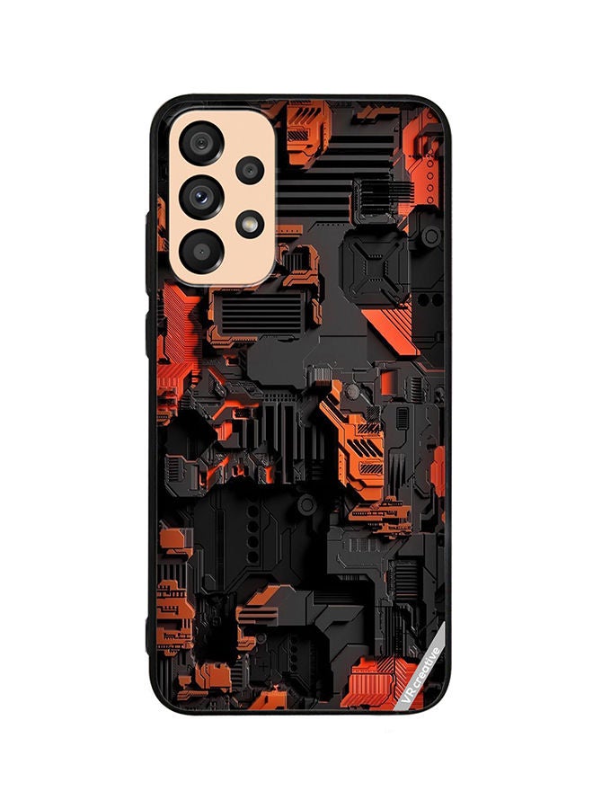 VR CREATIVE غطاء حماية لهاتف سامسونج جالاكسي A53 5G بتصميم دائري متعدد الألوان - Image 1