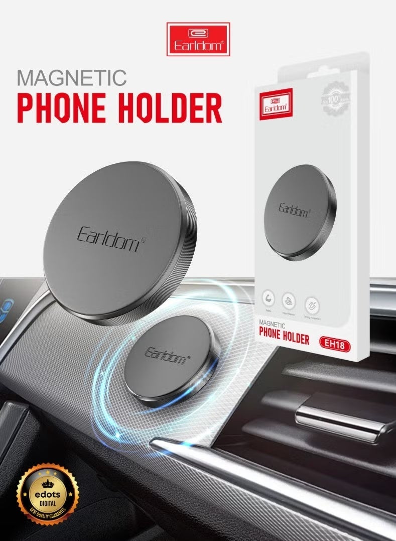 Earldom EH18 Magnetic Phone Holder – Easy Install Universal Mount - Image 1