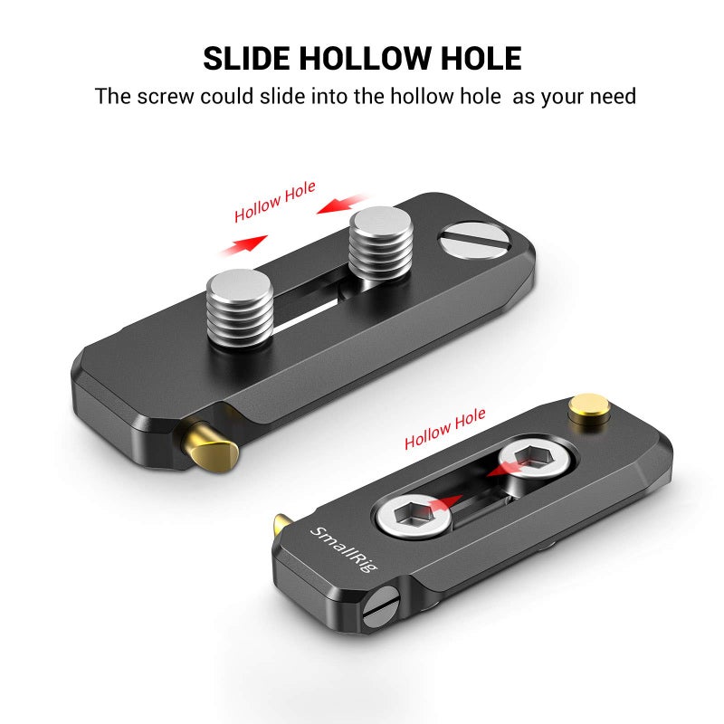 SMALLRIG Universal Low-Profile Quick Release NATO Rail Safety Rail 50mm/2inches Long with 1/4'' Screws for NATO Handle Camera Cage EVF Mount – BUN2468 - Image 4