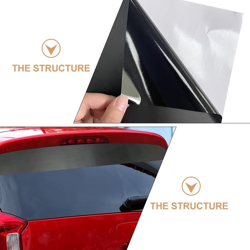 VICASKY Car Windshield Banner & Sun Strip Tint â€“ Matte Black Vinyl Sun Visor Decal for Truck, SUV, Boat, RV, Trailer Racing Styling & Windshield Decoration - Image 4