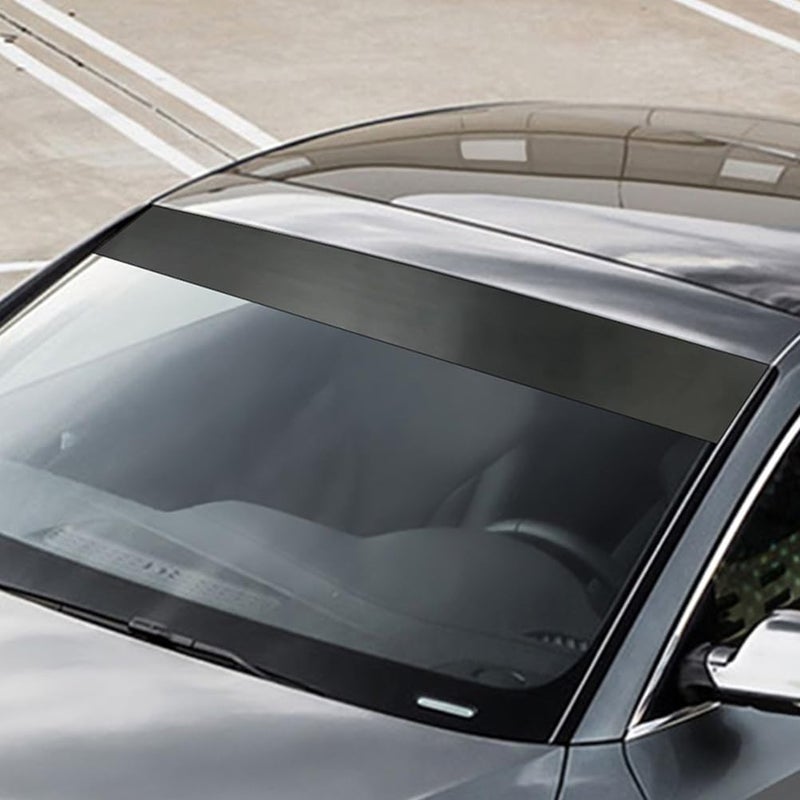 VICASKY Car Windshield Banner & Sun Strip Tint â€“ Matte Black Vinyl Sun Visor Decal for Truck, SUV, Boat, RV, Trailer Racing Styling & Windshield Decoration - Image 2