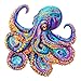 Jigfoxy Wooden Puzzles for Adults Octopus Wooden Puzzle for Adults Unique AnimalShaped Wooden Jigsaw Puzzles Christmas Thanksgiving Gifts for Family and Friends L134 133in265pcs - Image 2