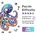 Jigfoxy Wooden Puzzles for Adults Octopus Wooden Puzzle for Adults Unique AnimalShaped Wooden Jigsaw Puzzles Christmas Thanksgiving Gifts for Family and Friends L134 133in265pcs - Image 4