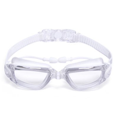 Wholesale Anti-Fog Prescription Swim Goggles Silicone White