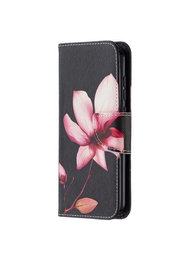 HuHa Case Cover For Nokia C1 Plus Colored Drawing Pattern Horizontal Flip Leather Case with Holder & Card Slots & Wallet(Lotus)  - Image 2