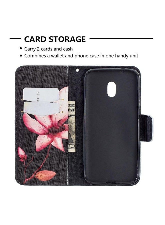 HuHa Case Cover For Nokia C1 Plus Colored Drawing Pattern Horizontal Flip Leather Case with Holder & Card Slots & Wallet(Lotus)  - Image 5