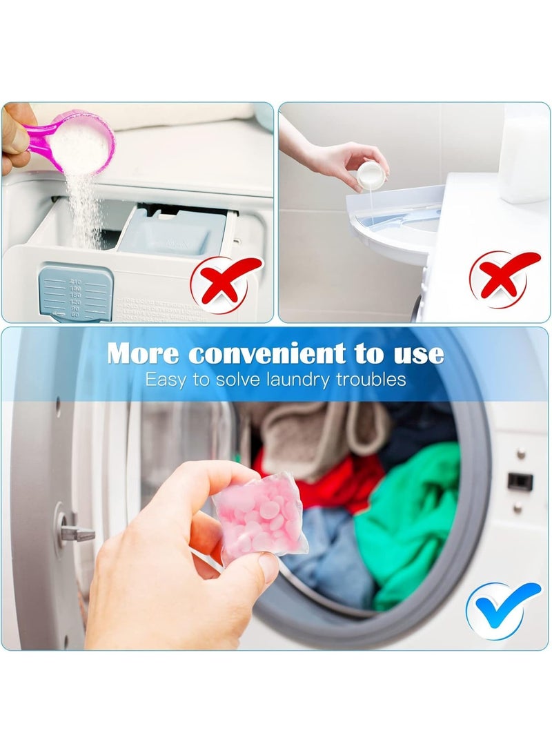 كبسولات معطرة لغسيل الملابس - 50 قطعة متعددة الألوان لغسالات الملابس المنزلية، تزيل الروائح الكريهة، وتوفر رائحة تدوم طويلاً وغسيلًا منعشًا - Image 2