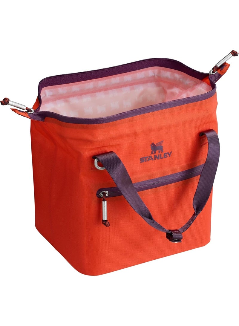 Stanley All Day Julienne Mini Cooler Bag & Insulated Lunch Tote | 7.4 QT (10 Can) Portable Soft Cooler with Leak-Proof Liner | Unique "Doctor's Bag" Hinge Top Design | Made from 100% Recycled Polyester | for Picnics, Hikes, Beach & Commute - Image 3