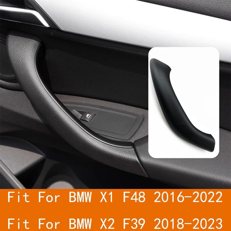 CHUANGHUI Car Door Handle for BMW X2 F39 X1 F48 2016-2021 Interior Door Handles Replace Cover Car Door Handle Accessories (Black) - Image 4