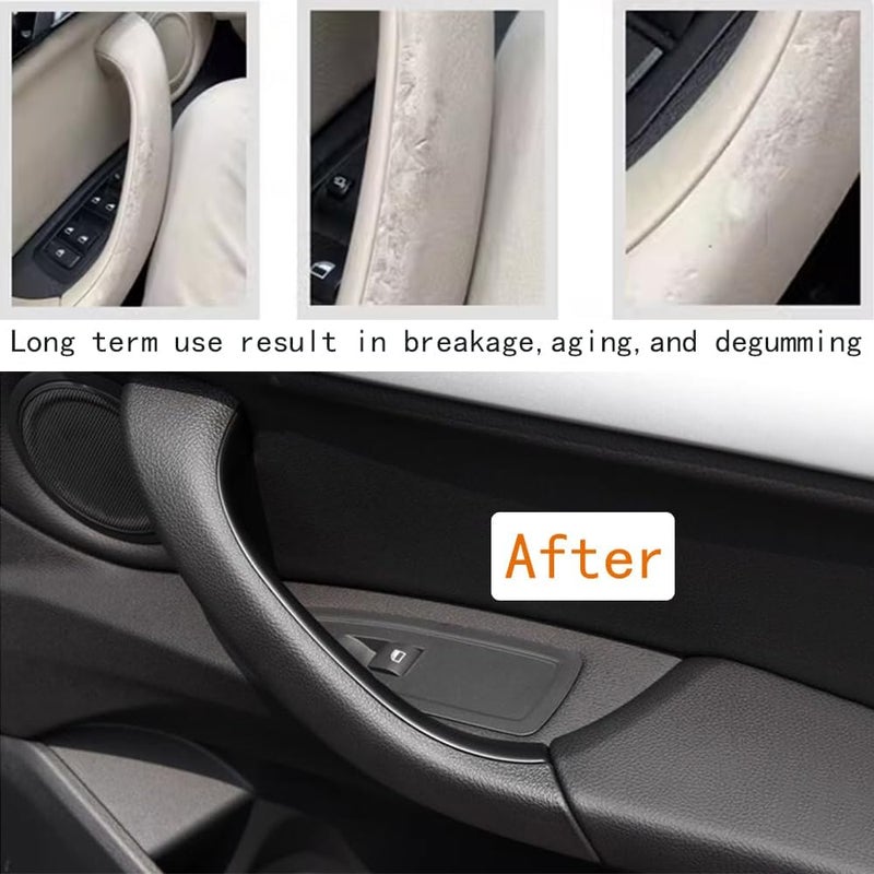 CHUANGHUI Car Door Handle for BMW X2 F39 X1 F48 2016-2021 Interior Door Handles Replace Cover Car Door Handle Accessories (Black) - Image 2