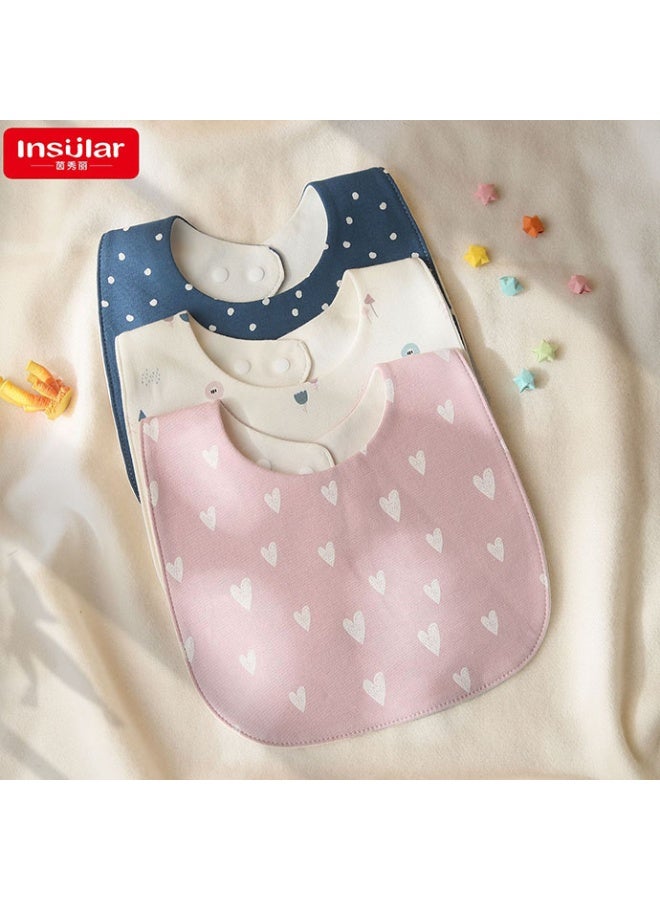 انسولار مريلة أطفال من Insular Baby Bandana Drool مريلة قطنية 100% للأولاد والبنات للجنسين للتسنين وسيلان اللعاب، عبوة من 3 قطع - Image 1