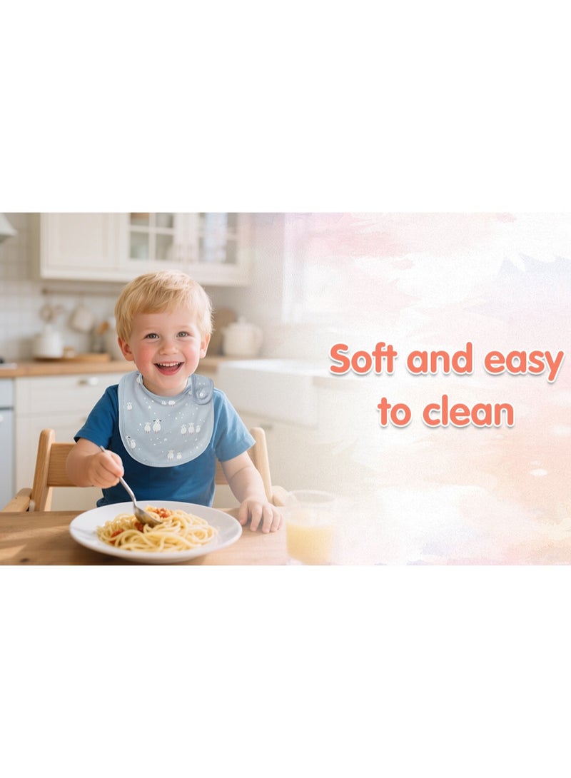 انسولار مريلة أطفال من Insular Baby Bandana Drool مريلة قطنية 100% للأولاد والبنات للجنسين للتسنين وسيلان اللعاب، عبوة من 3 قطع - Image 5