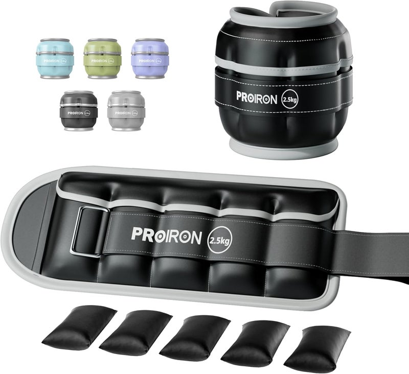 PROIRON مجموعة أوزان كاحل قابلة للتعديل من برو إيرون - Image 1