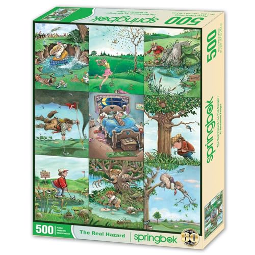 Springbok The Real Hazard 500 Piece Jigsaw Puzzle for Adults Funny Golf Puzzle Unique Cut Pieces Made in USA - Image 5