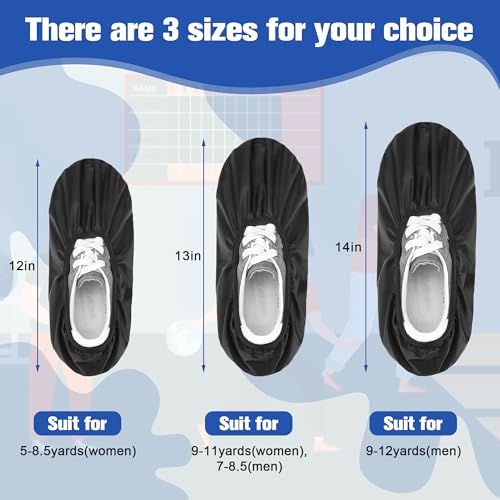 COITEK Bowling Shoe Covers, Shoe Protector Covers for Bowling Shoe Waterproof Reusable and Anti Slip (Large) - Image 2