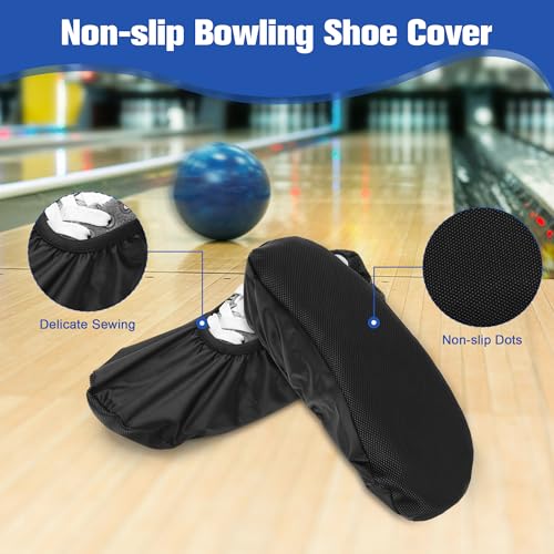 COITEK Bowling Shoe Covers, Shoe Protector Covers for Bowling Shoe Waterproof Reusable and Anti Slip (Large) - Image 4