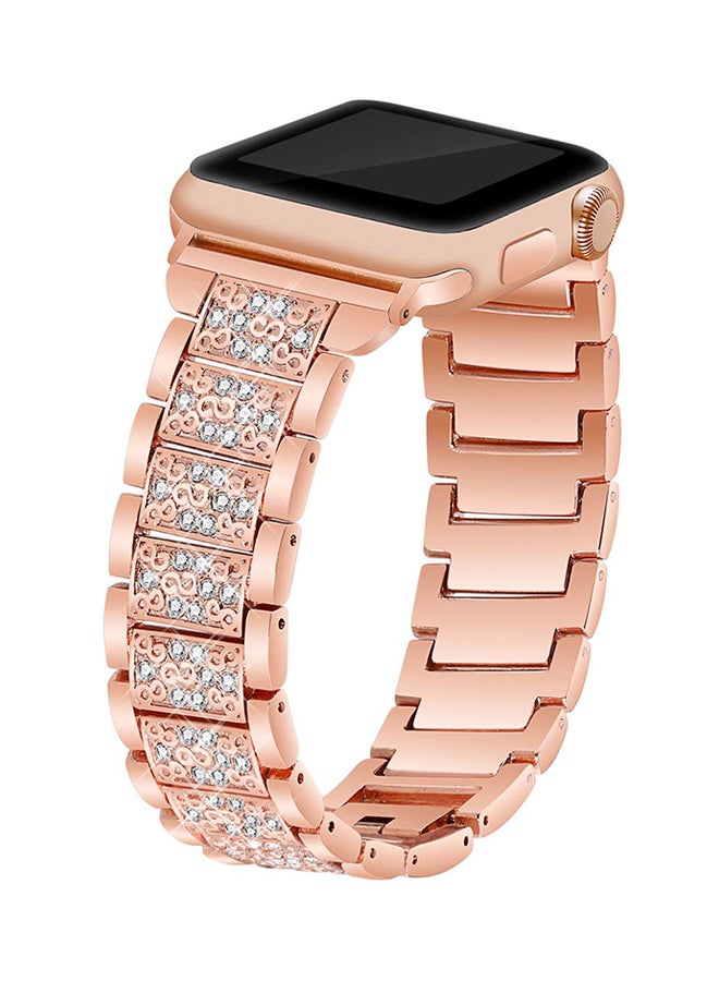 Alyashmac Replacement Band For Apple Watch Series 44mm Rose Gold - Image 4