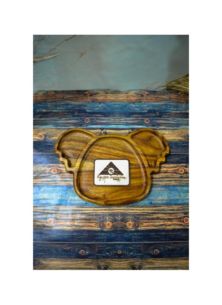 Egypt Antiques A children's food or snack dish in the shape of an elephant's face, handmade, 100% natural colors, and treated with olive oil  - Image 1