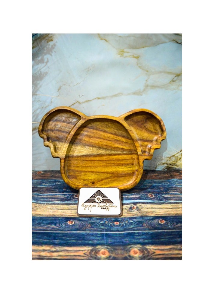 Egypt Antiques A children's food or snack dish in the shape of an elephant's face, handmade, 100% natural colors, and treated with olive oil  - Image 2
