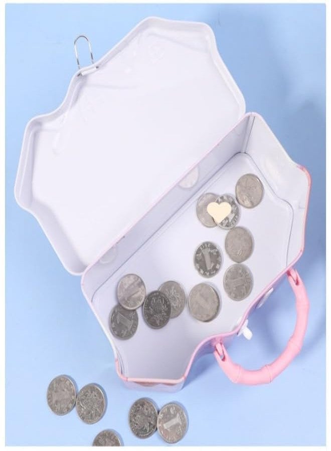 SQUICKLE Cute Cartoon Creative Portable Piggy Bank | Money Saving Box with Combination Lock | Mini Coin Bank Gifts for Boys and Girls | Best Return Gifts for Kids (Pack of 1) (Big House) - Image 3