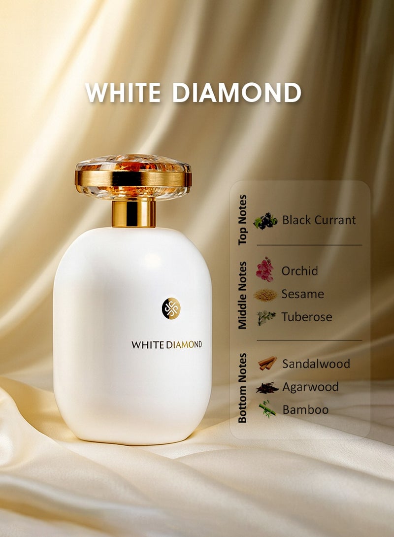 ديفينا عطر ديفينا وايت دايموند للنساء، ١٠٠ مل | عطر أنيق يدوم طويلًا - Image 5