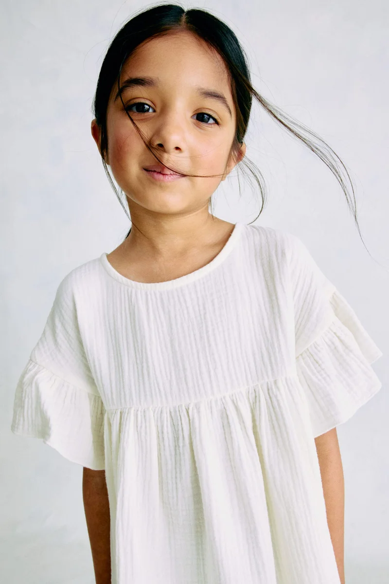 H&M Cotton muslin dress