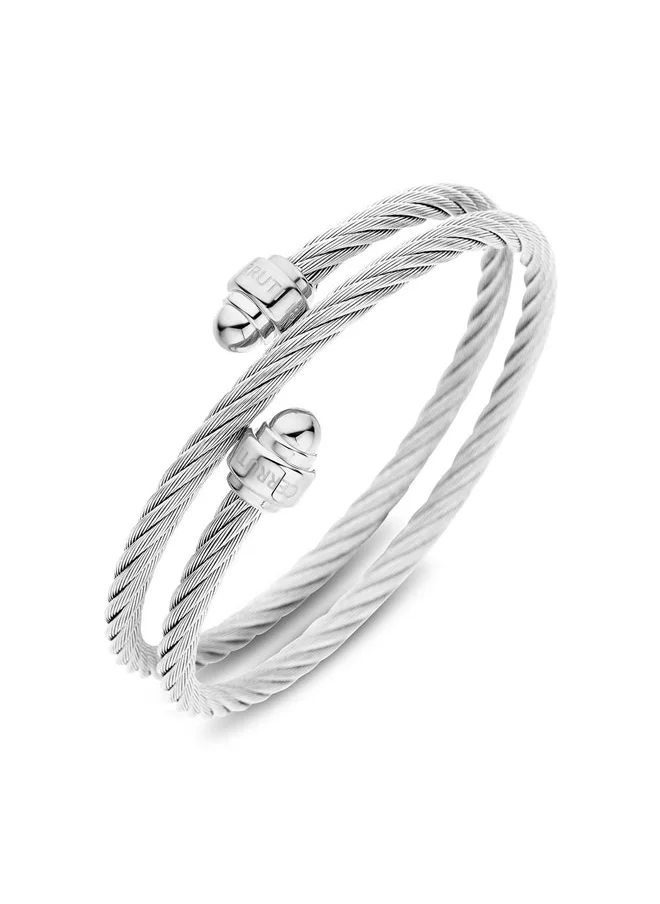 شيروتي 1881 Couture Silver Ladies Bracelet Modern and Premium Jewelry