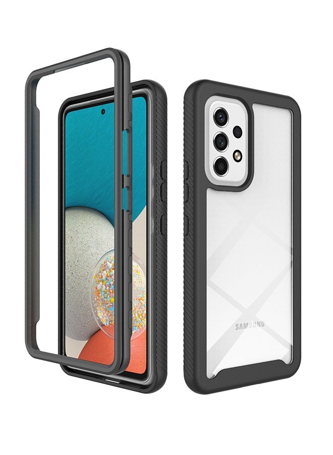 كاست ويف سامسونج جالاكسي A53 5G حالة الهاتف المحمول ، وامتصاص الصدمات تصميم الوفير ، كاميرا معززة وحامي الشاشة ، تنطبق على سامسونج جالاكسي A5 3 5G TPU حالة الهاتف المحمول واقية من الصدمات ( أسود ) - Image 1