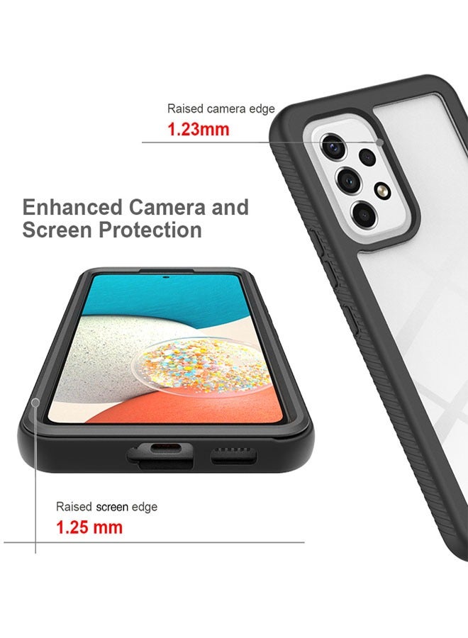 كاست ويف سامسونج جالاكسي A53 5G حالة الهاتف المحمول ، وامتصاص الصدمات تصميم الوفير ، كاميرا معززة وحامي الشاشة ، تنطبق على سامسونج جالاكسي A5 3 5G TPU حالة الهاتف المحمول واقية من الصدمات ( أسود ) - Image 4