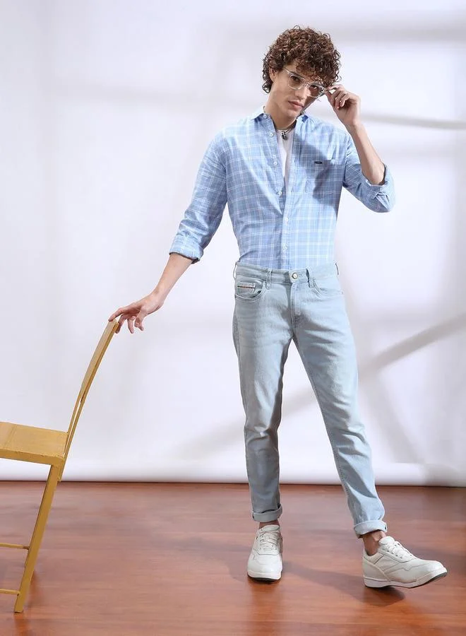 The Indian Garage Co The Indian Garage Co Men Low Rise Slim Fit Jeans