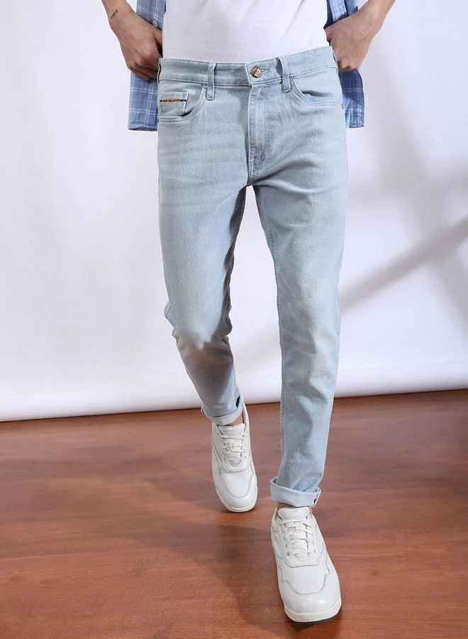 The Indian Garage Co The Indian Garage Co Men Low Rise Slim Fit Jeans