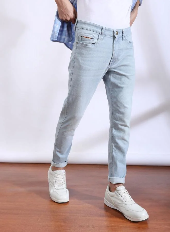 The Indian Garage Co The Indian Garage Co Men Low Rise Slim Fit Jeans