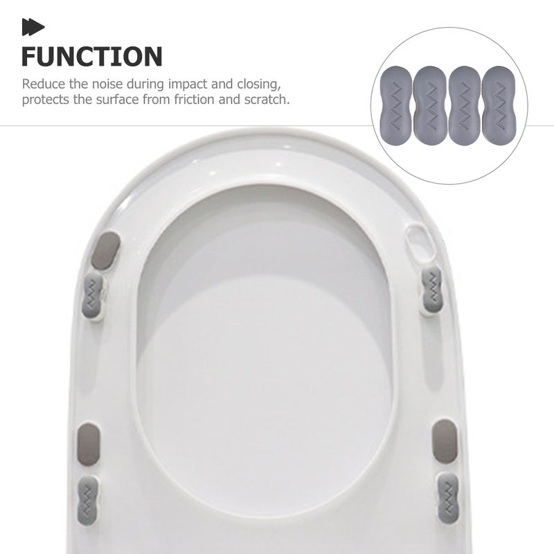 4Pcs Toilet Seats Bumper Pads Toilet Lid Lifter Bidet Attachment Toilet Parts Toilet Supplies - Image 2