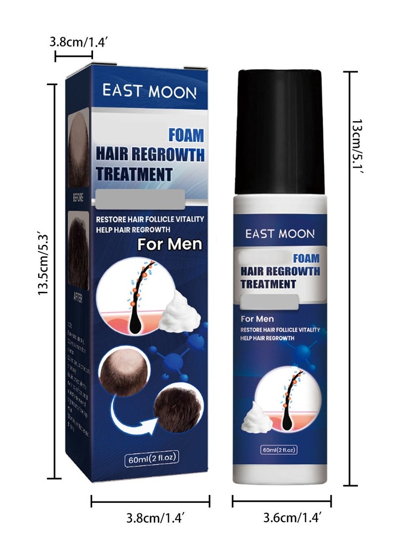 East Moon - Man Hair Growth Spray ，Dense Growth Hair，Chest Hair ，Beard Hair Growth  Nutrient Solution，Alopecia Hair Growth Treatment for Sparse Hair ﻿,Minoxidil Promote Hair Follicle Growth Trigger New Hair Growth - Image 1